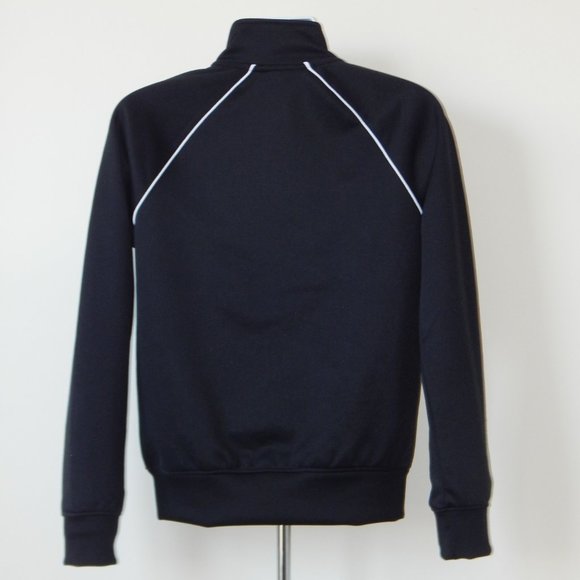BEN SHERMAN ORIGINAL Full Zip COTTON Blend Track JACKET Black Raglan Sleeves NWT - Picture 5 of 8